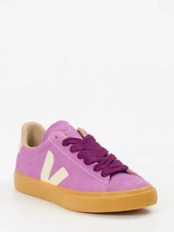 VEJA – Sneaker aus Veloursleder in Fliederrosa