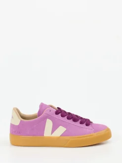 VEJA – Sneaker aus Veloursleder in Fliederrosa