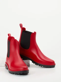 Verbenas – Chelsea Boots aus Synthetik in Signalrot