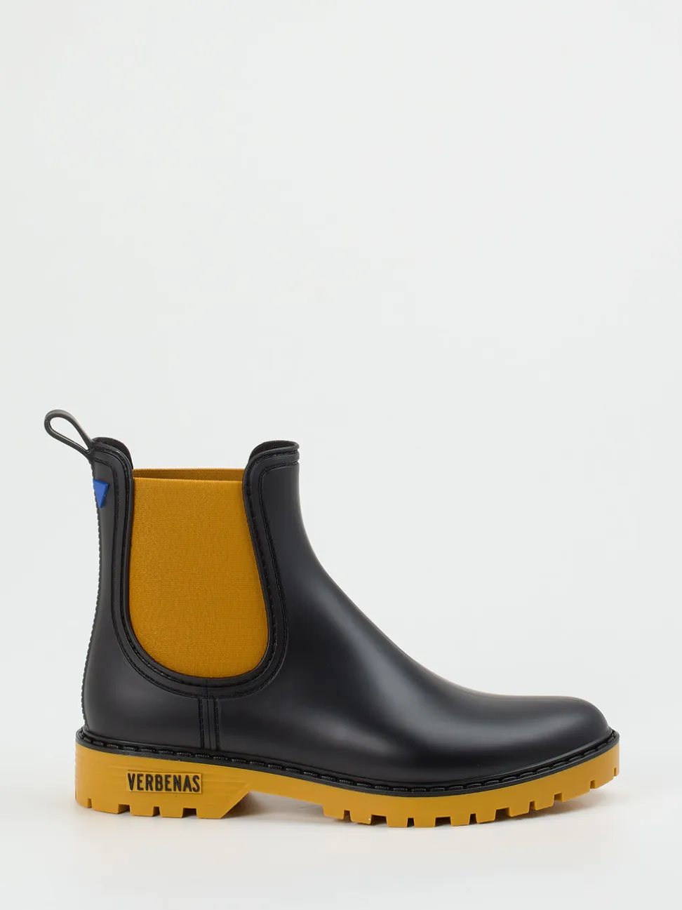 Verbenas – Chelsea Boots aus Synthetik Schwarz-Senfgelb