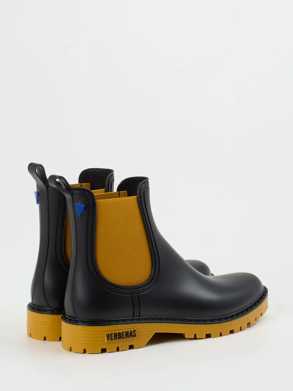 Verbenas – Chelsea Boots aus Synthetik Schwarz-Senfgelb