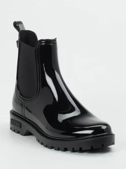 Verbenas – Chelsea Boots aus glänzendem Synthetik schwarz