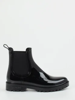 Verbenas – Chelsea Boots aus glänzendem Synthetik schwarz
