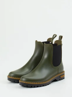 Verbenas – Chelsea Boots aus Synthetik in Olivgrün