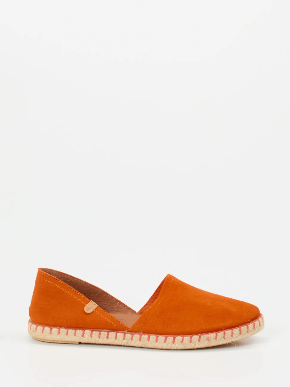 Verbenas – Espadrilles aus Veloursleder Mandarine