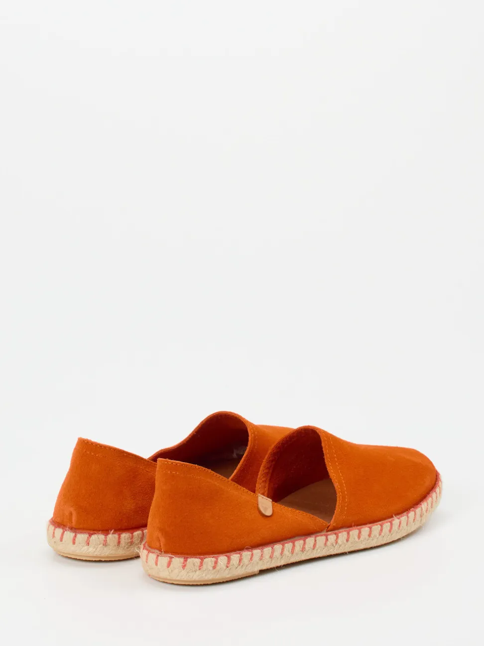Verbenas – Espadrilles aus Veloursleder Mandarine