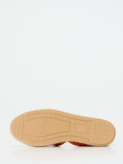 Verbenas – Espadrilles aus Veloursleder Mandarine