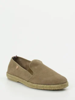 Verbenas – Espadrilles aus Veloursleder sandbraun