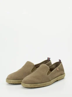 Verbenas – Espadrilles aus Veloursleder sandbraun