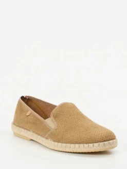 Verbenas – Espadrilles aus Veloursleder in Beige