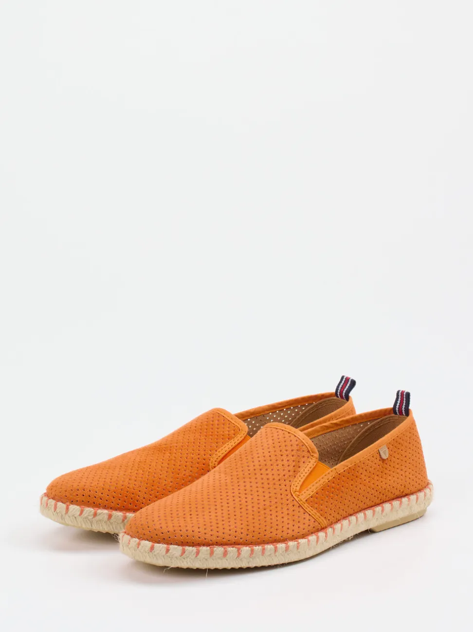 Verbenas – Espadrilles aus Veloursleder Orange
