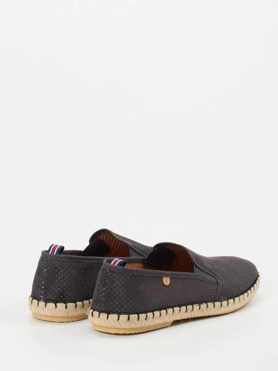Verbenas – Espadrilles aus Veloursleder dunkelgrau