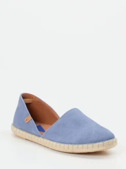 Verbenas – Espadrilles aus Veloursleder Lavendelblau