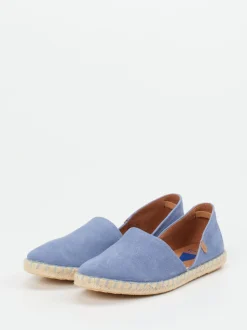 Verbenas – Espadrilles aus Veloursleder Lavendelblau