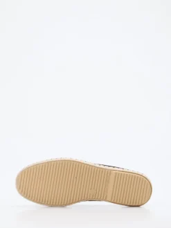 Verbenas – Espadrilles aus Leder mit Lochmuster schwarz
