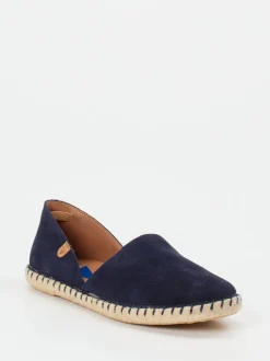 Verbenas – Espadrilles aus Veloursleder Dunkelblau