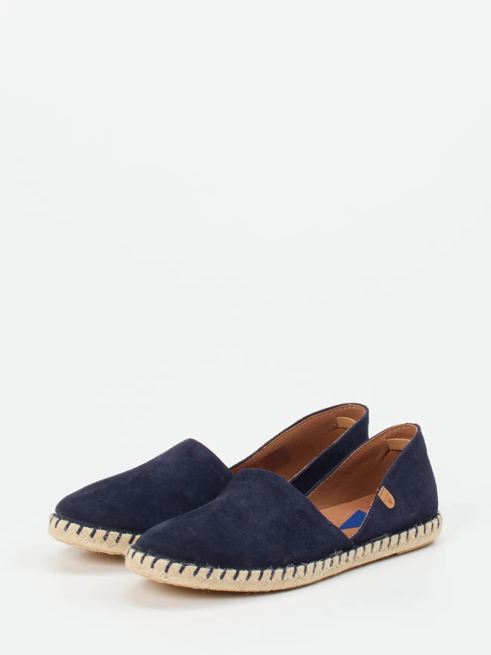Verbenas – Espadrilles aus Veloursleder Dunkelblau