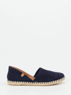 Verbenas – Espadrilles aus Veloursleder Dunkelblau