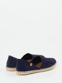 Verbenas – Espadrilles aus Veloursleder Dunkelblau