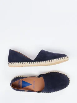 Verbenas – Espadrilles aus Veloursleder Dunkelblau