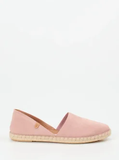 Verbenas – Espadrilles aus Veloursleder in Rosa