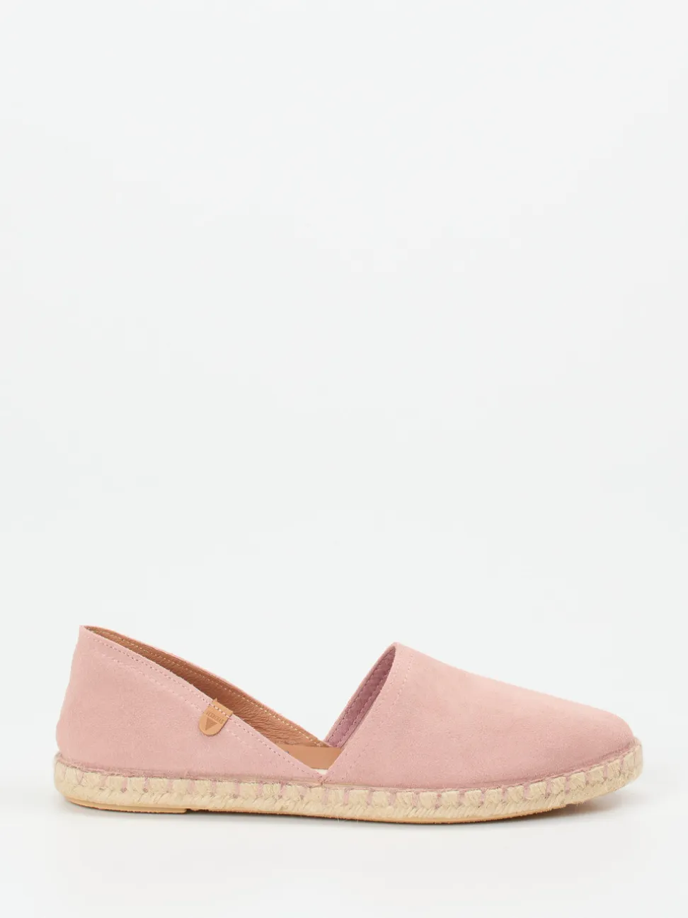 Verbenas – Espadrilles aus Veloursleder in Rosa