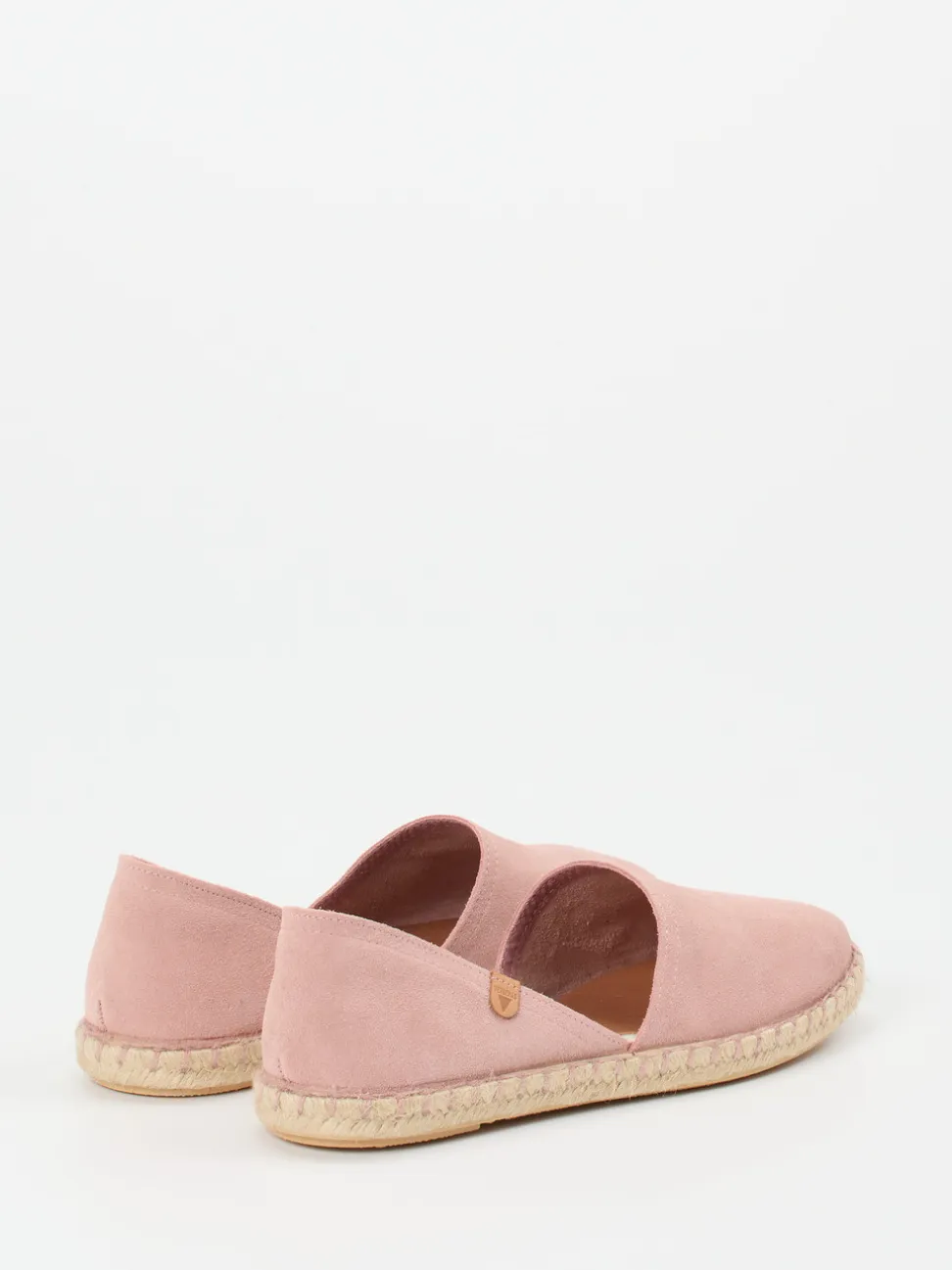 Verbenas – Espadrilles aus Veloursleder in Rosa
