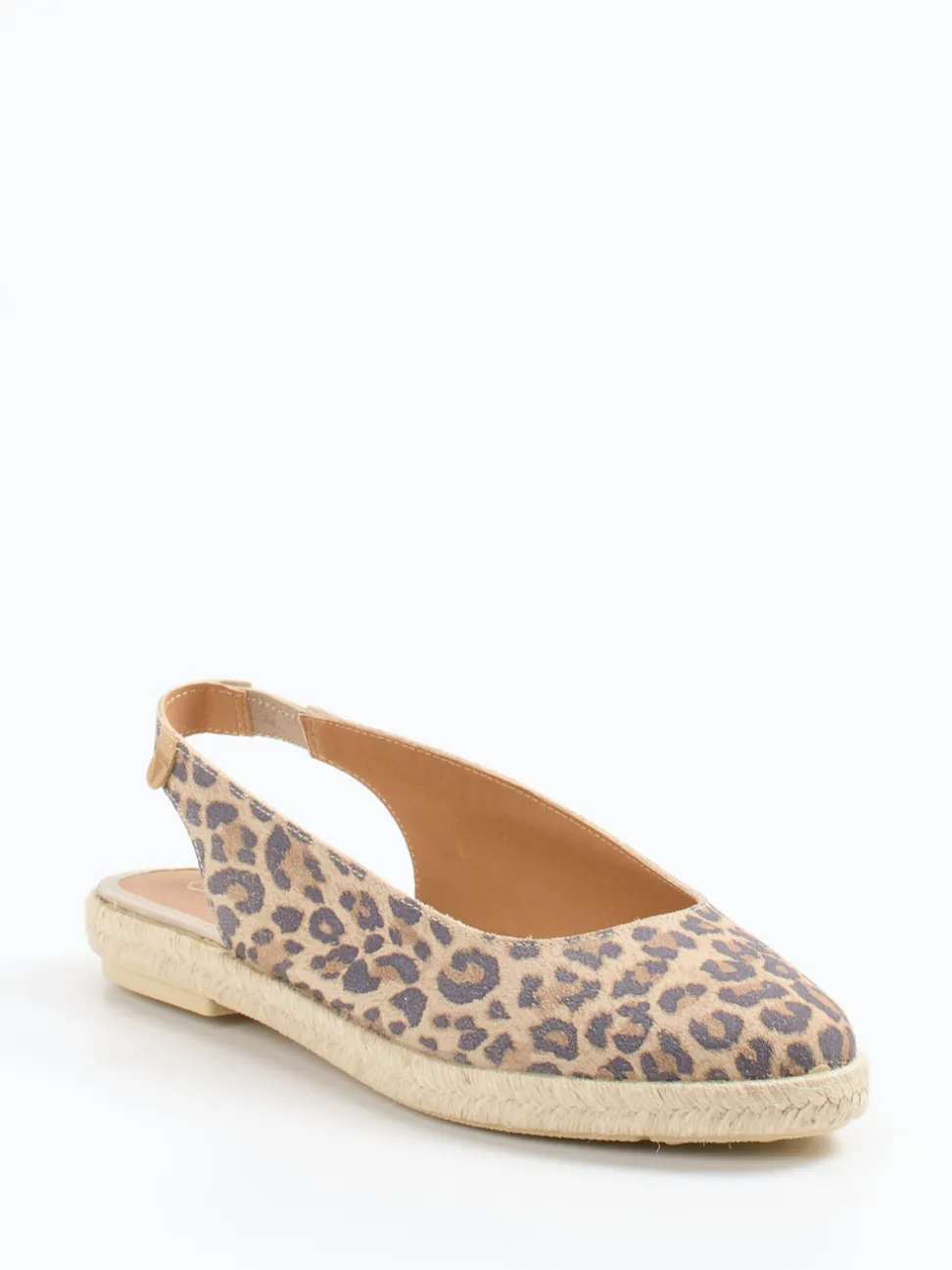 Verbenas – Espadrilles aus Veloursleder mit Leoprint