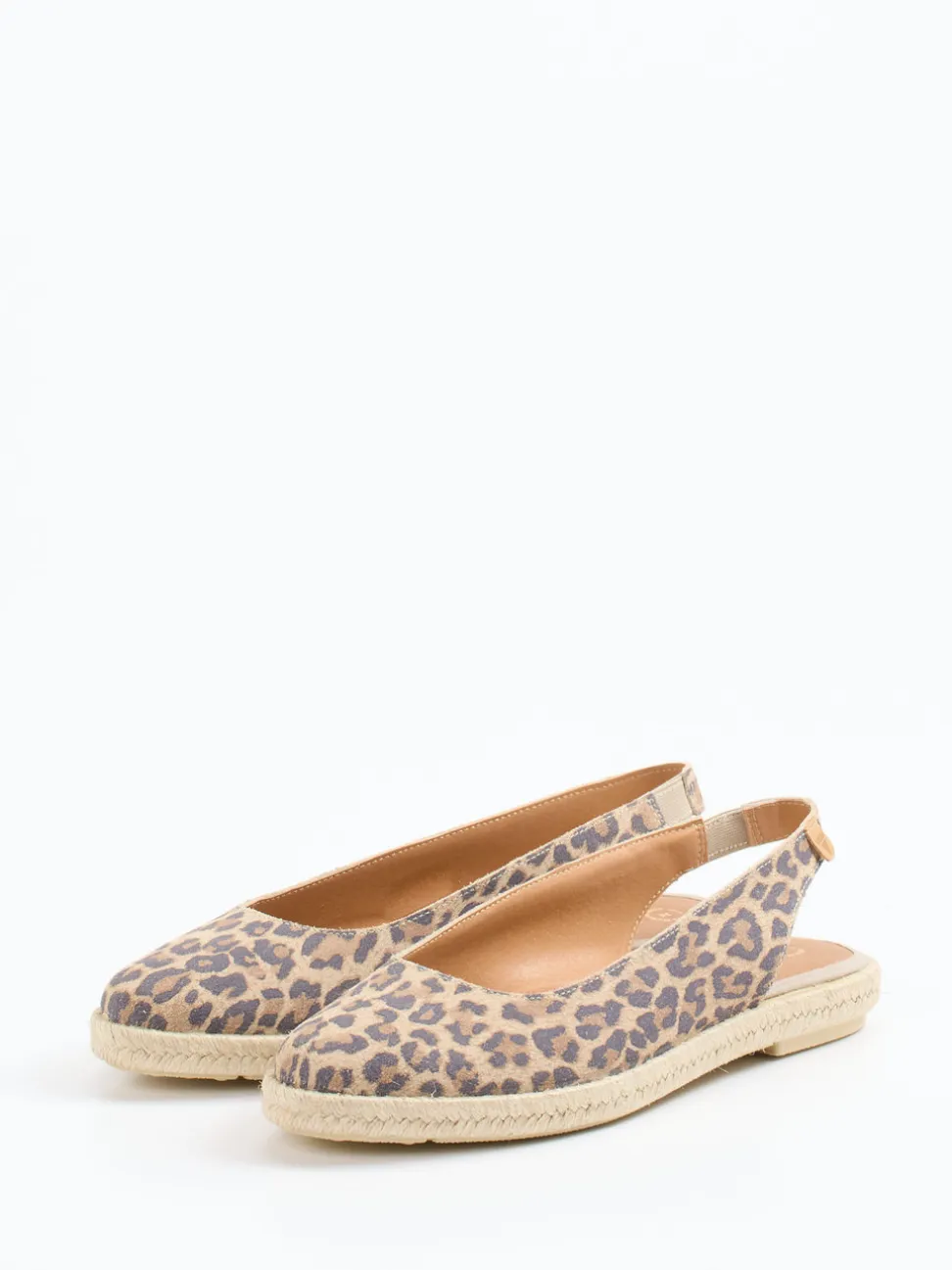 Verbenas – Espadrilles aus Veloursleder mit Leoprint