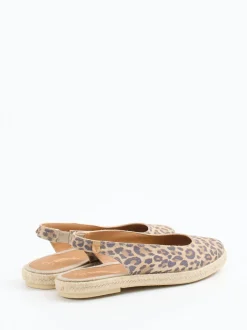 Verbenas – Espadrilles aus Veloursleder mit Leoprint