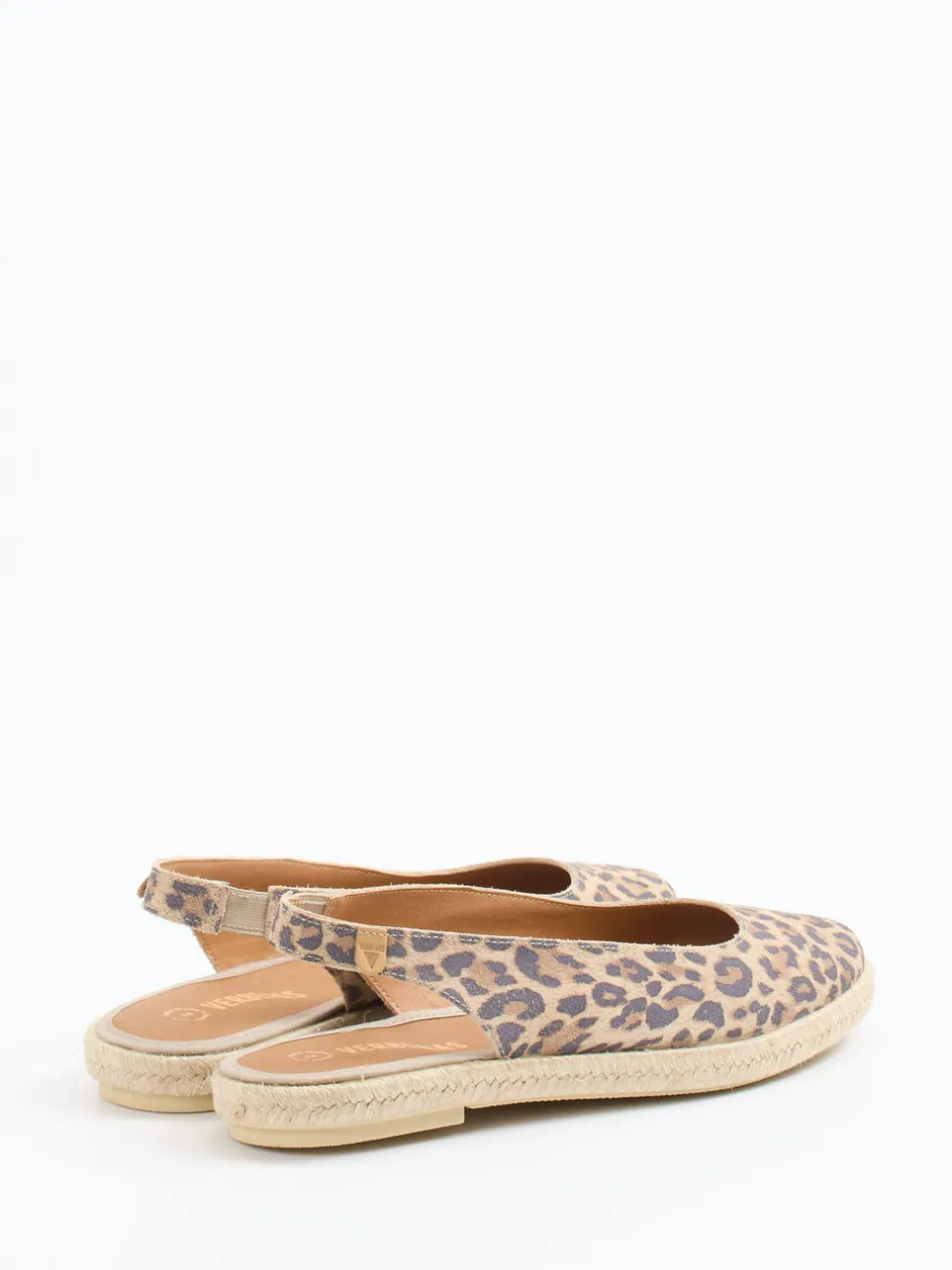 Verbenas – Espadrilles aus Veloursleder mit Leoprint