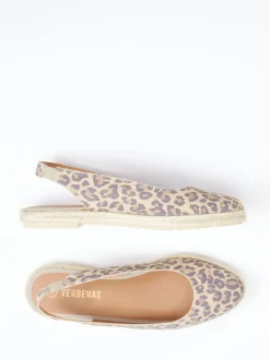Verbenas – Espadrilles aus Veloursleder mit Leoprint