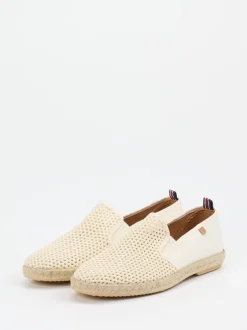 Verbenas – Espadrilles aus Canvas und Jute Beige