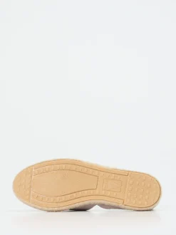 Verbenas – Espadrilles aus Veloursleder in Helltaupe