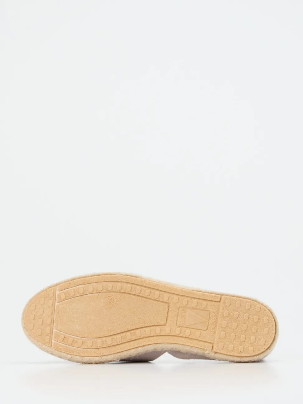 Verbenas – Espadrilles aus Veloursleder in Helltaupe
