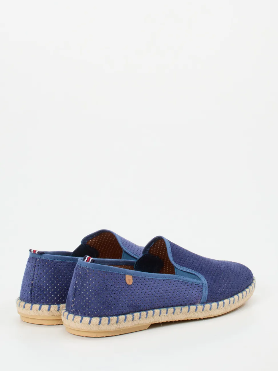 Verbenas – Espadrilles aus Leder in Jeansblau