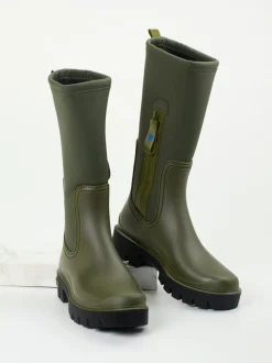 Verbenas – Gummistiefel aus Synthetik in Olivgrün