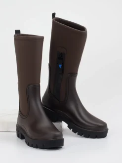 Verbenas – Gummistiefel aus Synthetik dunkelbraun