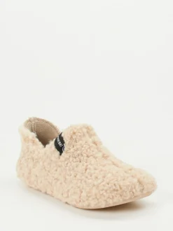 Verbenas – Hüttenschuh aus Textil in Teddy-Optik