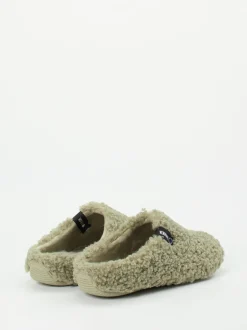 Verbenas – Pantoffeln aus Textil in Salbeigrün