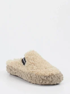 Verbenas – Pantoffeln aus Textil in Beige