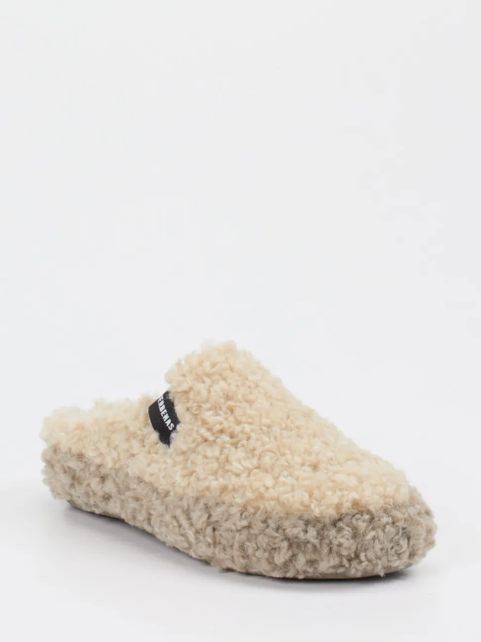 Verbenas – Pantoffeln aus Textil in Beige