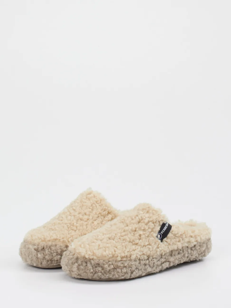 Verbenas – Pantoffeln aus Textil in Beige