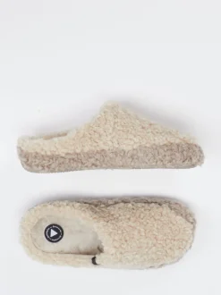 Verbenas – Pantoffeln aus Textil in Beige