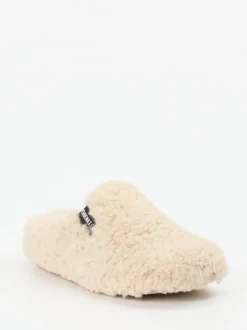 Verbenas – Pantoffeln aus Textil in Cremebeige