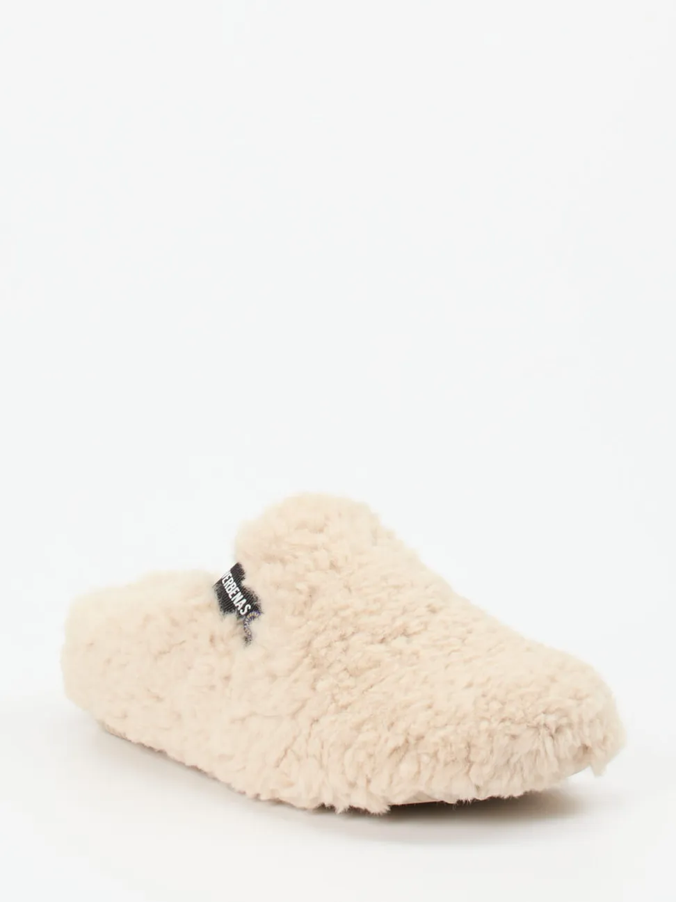 Verbenas – Pantoffeln aus Textil in Cremebeige