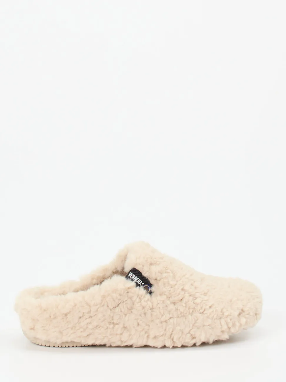 Verbenas – Pantoffeln aus Textil in Cremebeige