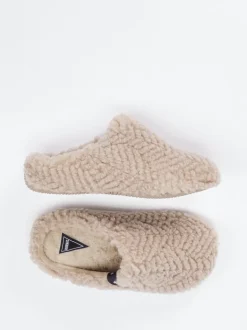 Verbenas – Pantoffeln aus Textil in Plüschoptik