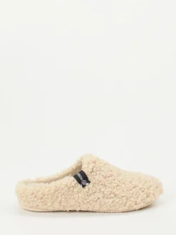 Verbenas – Pantoffeln aus Textilfell in Beige