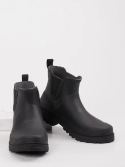 Verbenas – Regen-Chelsea Boots aus Gummi Schwarz